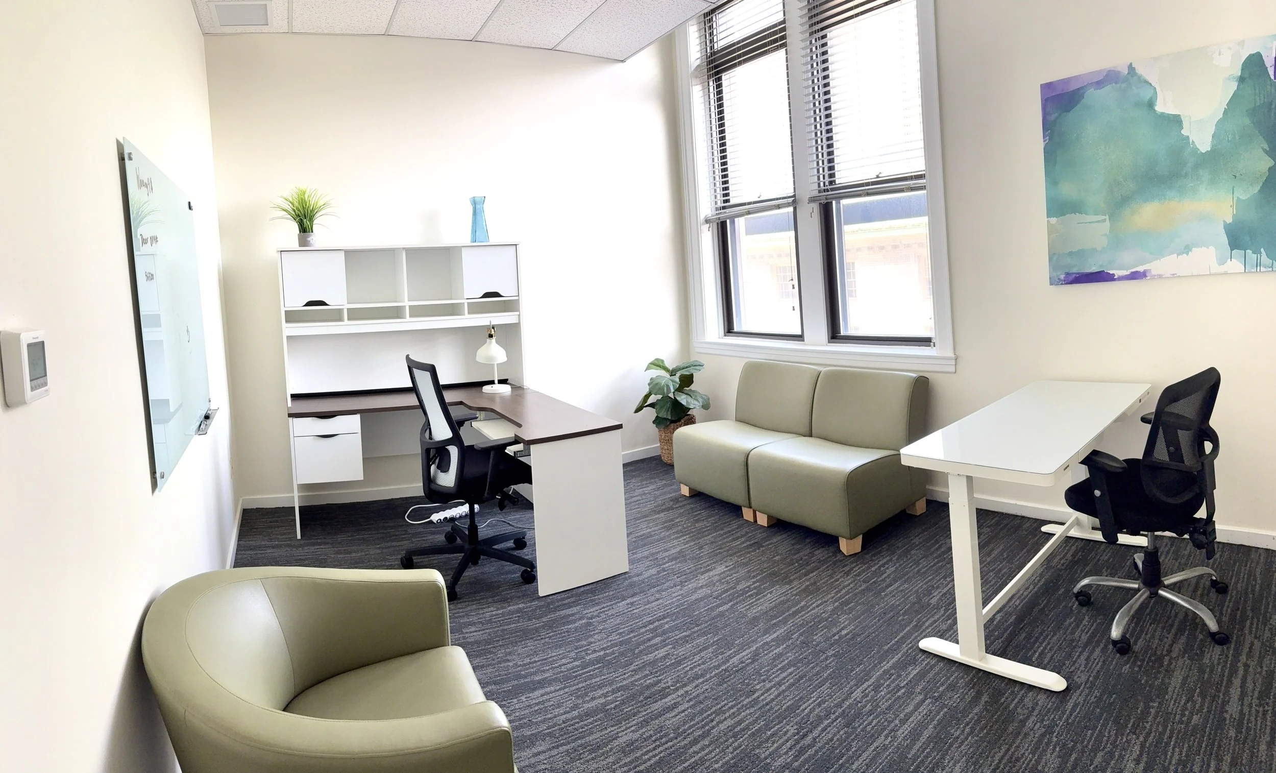 Image of one of our private offices, ready for a rental.