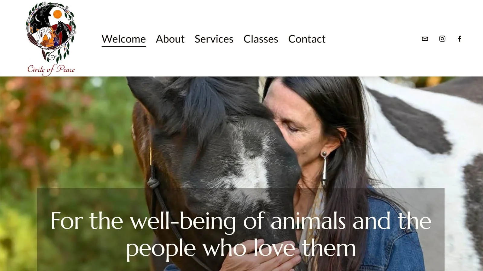 Circle of Peace website