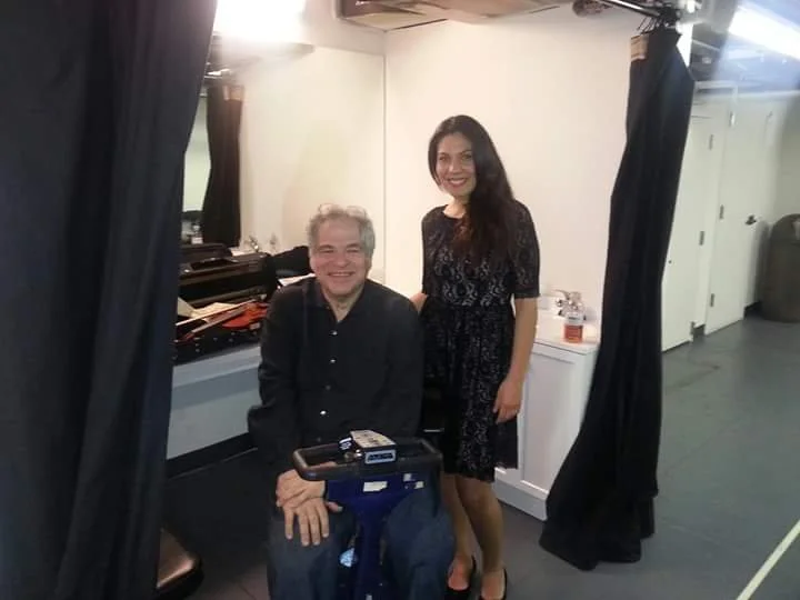Yaeko Miranda with Itzhak Perlman…