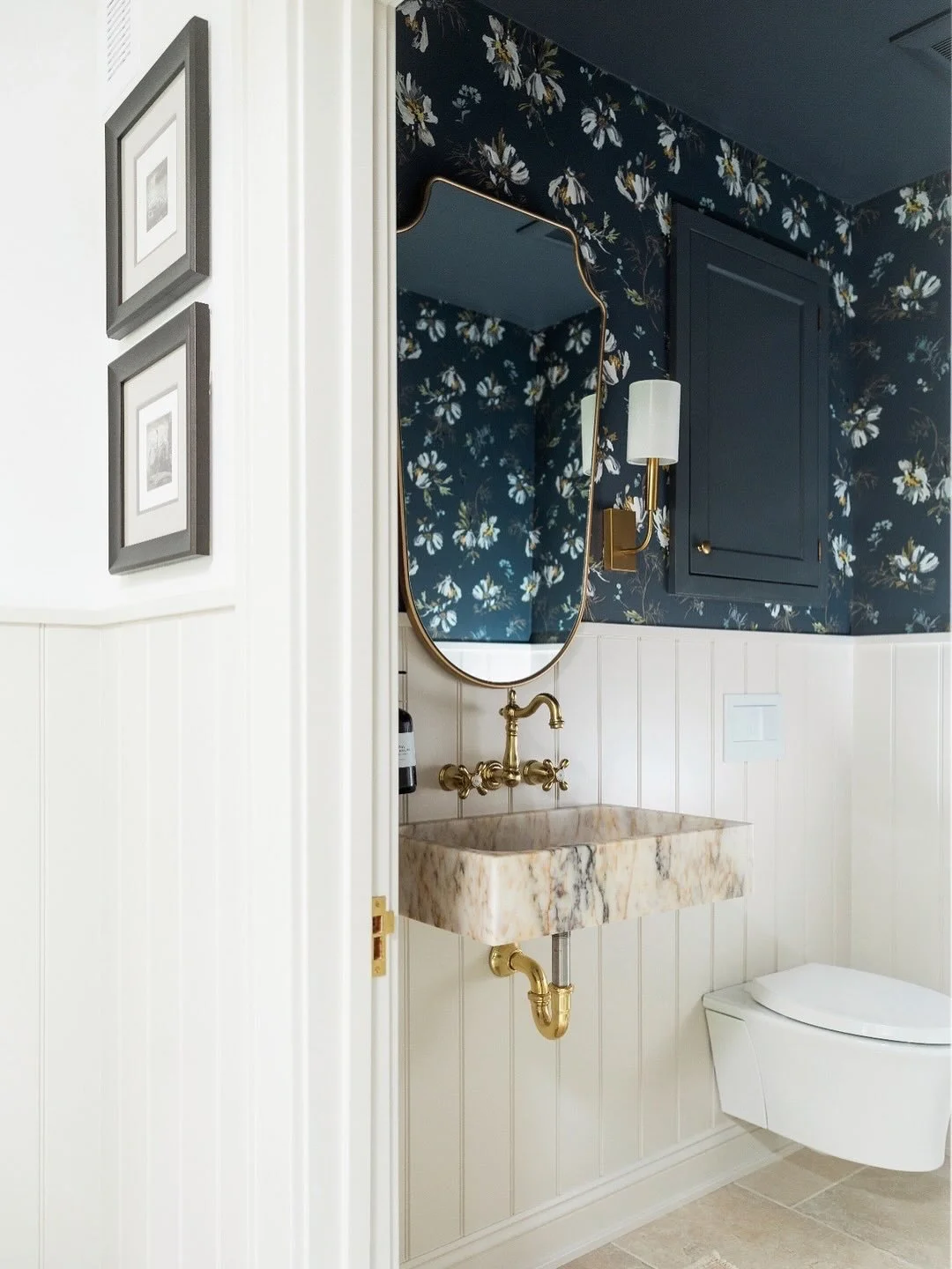 Powder rooms are the perfect place to have a little fun with design&mdash; bold patterns, playful textures, and plenty of personality. These small spaces are packed with detail, and we love getting creative with every inch. 

#Andreanemesdesign #Inte