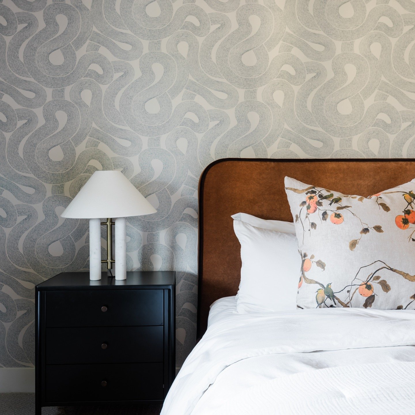 This space was never meant to feel overly serious, and that&rsquo;s exactly where its sense of luxury comes from. We believe a room should reflect how you actually live and feel.

Here, playful wallpaper meets clean lines and soft, layered comfort to