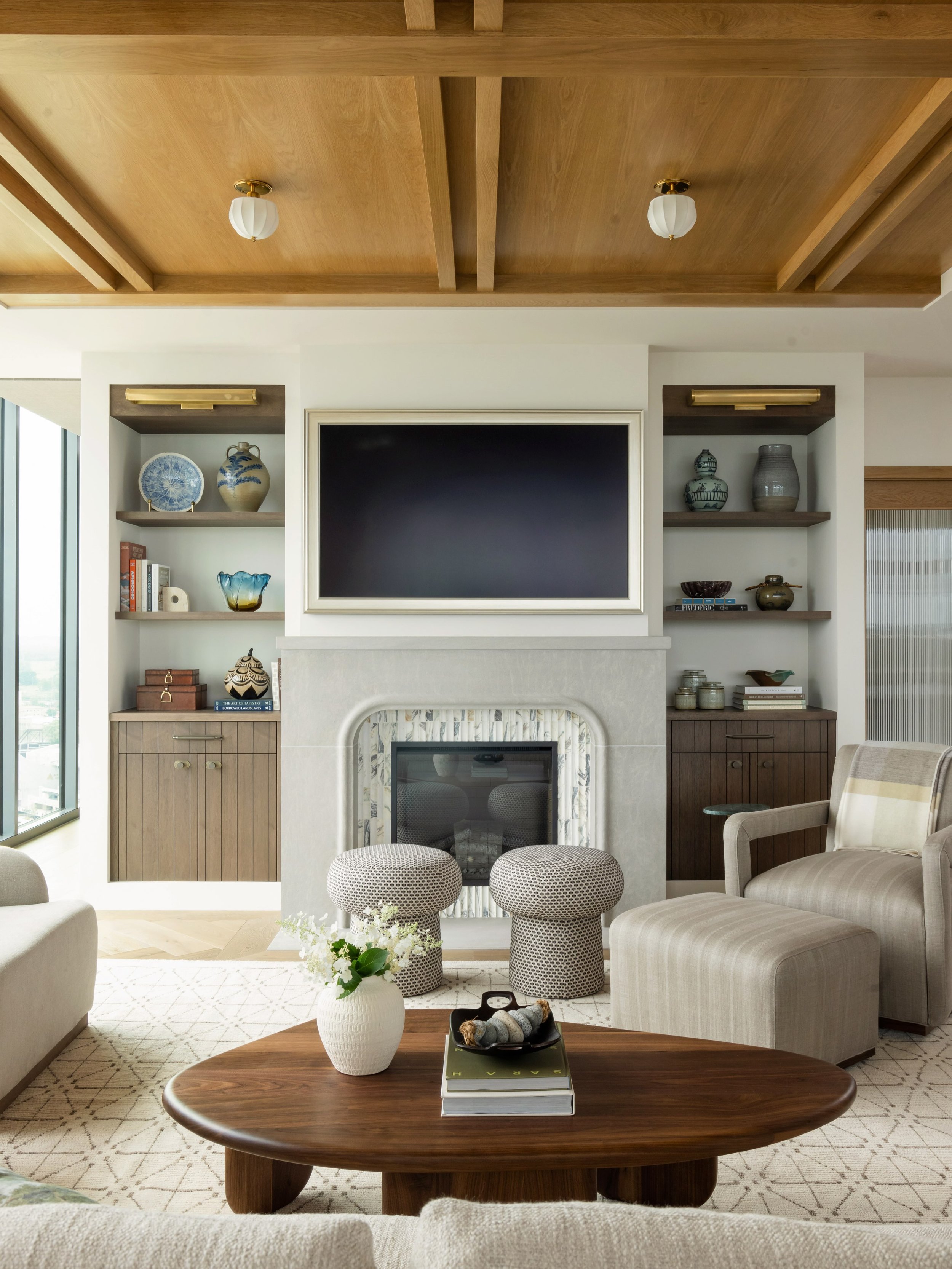 Introducing our Studio Park Condo Project&hellip;

Our goal was to create a city retreat that felt collected through the use of tailored furnishings, layered textures, and thoughtful architectural details. The use of natural materials helps soften th
