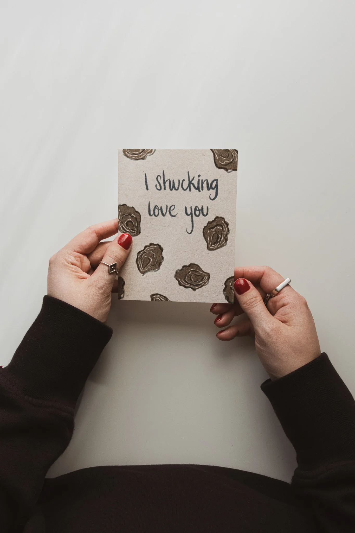 I Shucking Love You Valentine Greeting Card