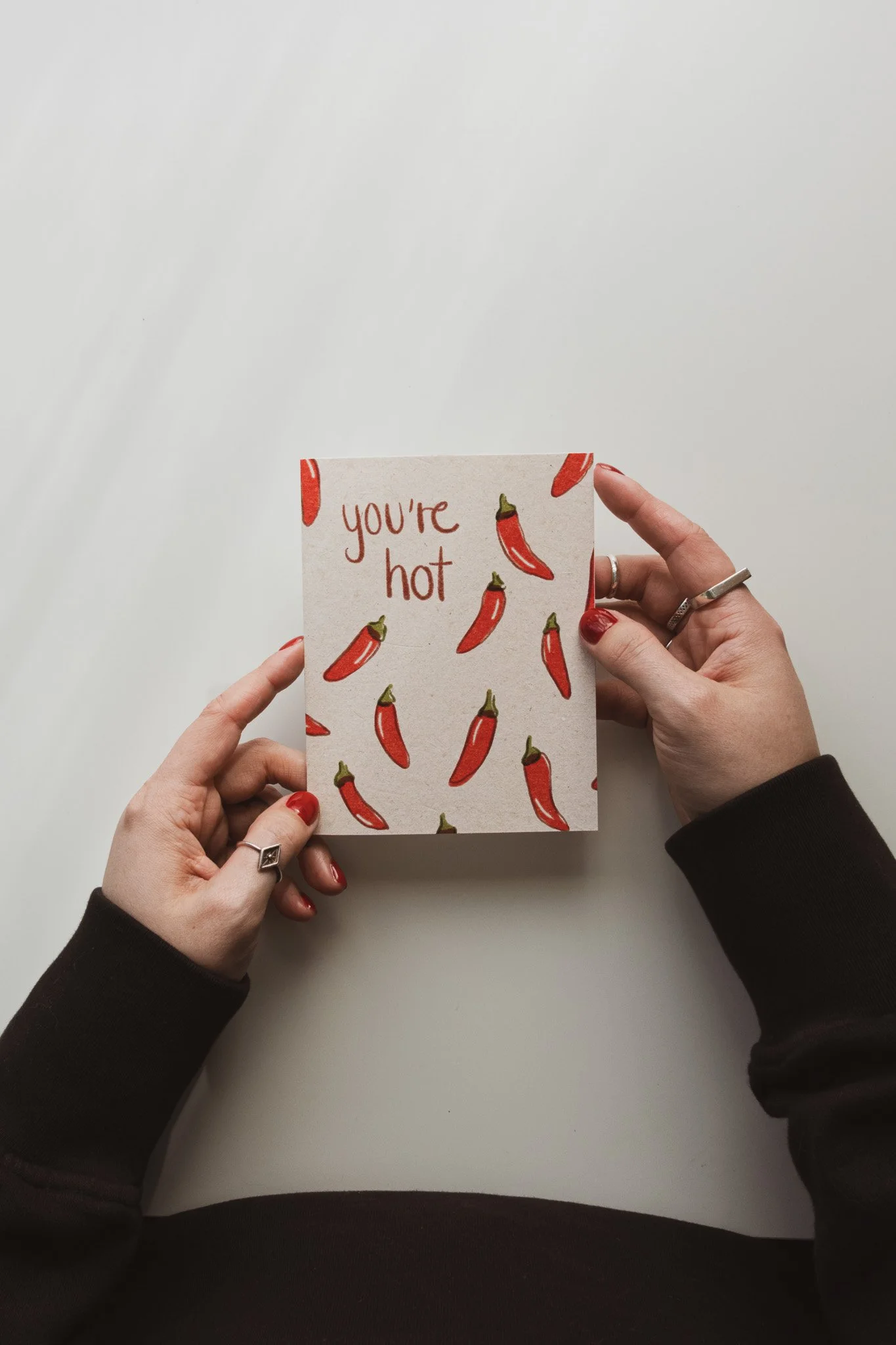 You're Hot Valentine Greeting Card