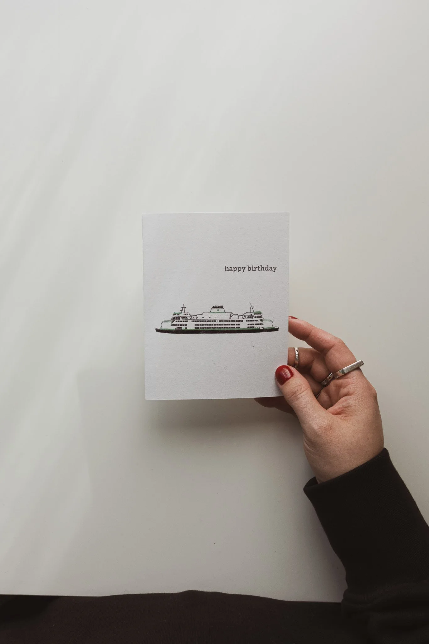 Ferry Boat Happy Birthday You Greeting Card