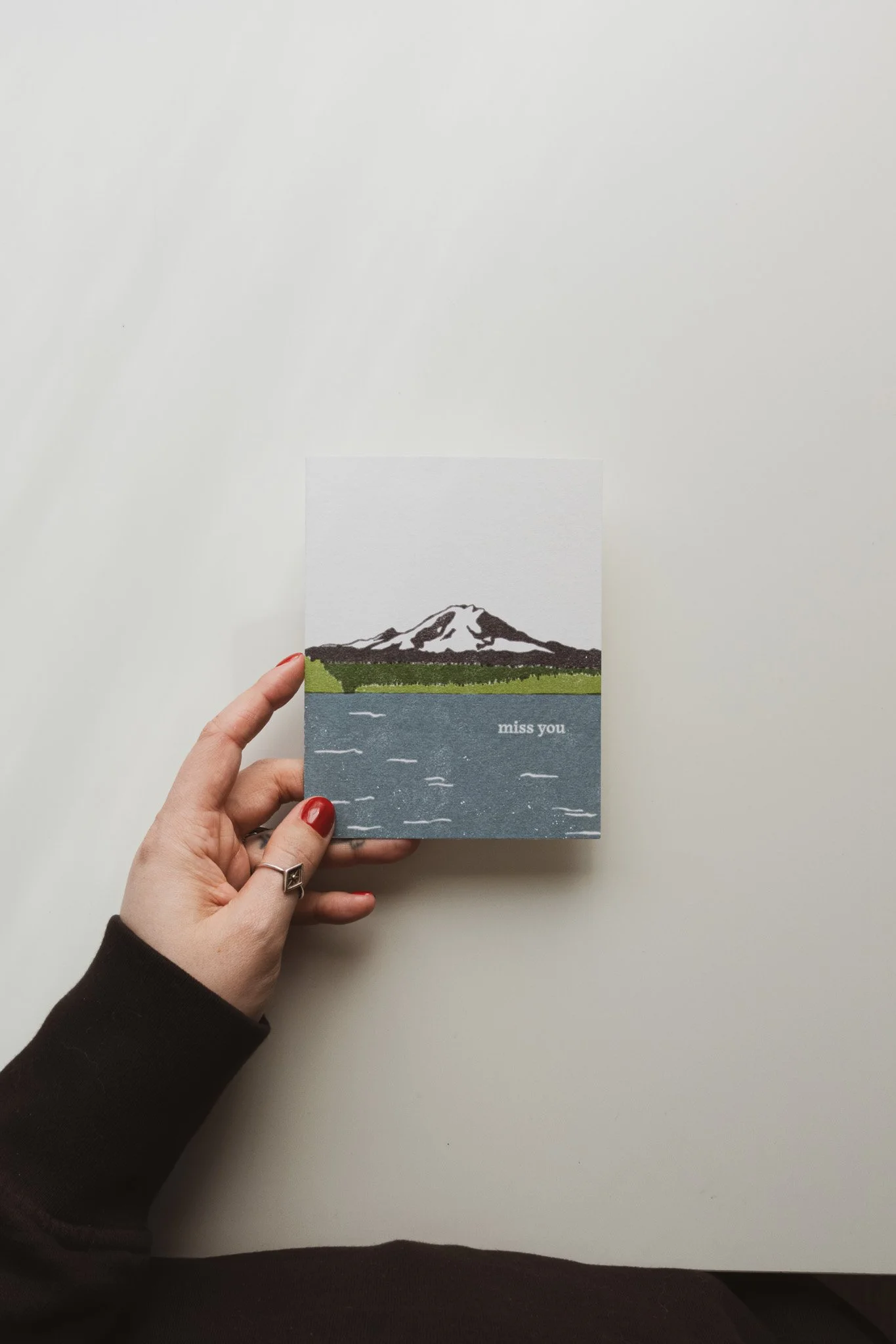 Rainier Miss You Greeting Card