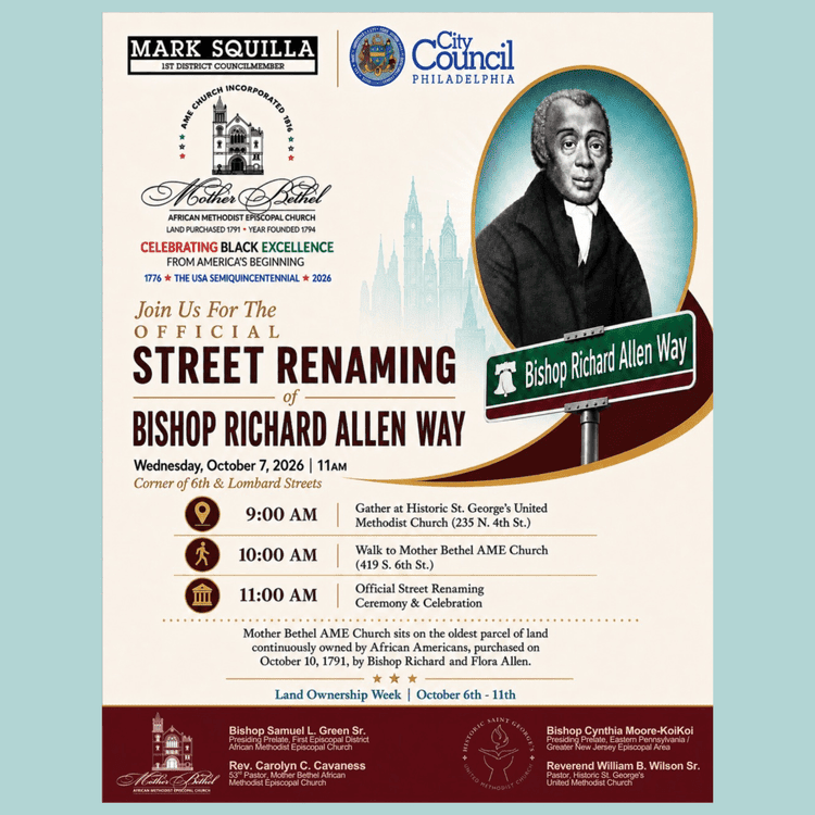 Street Renaming of Bishop Richard Allen Way