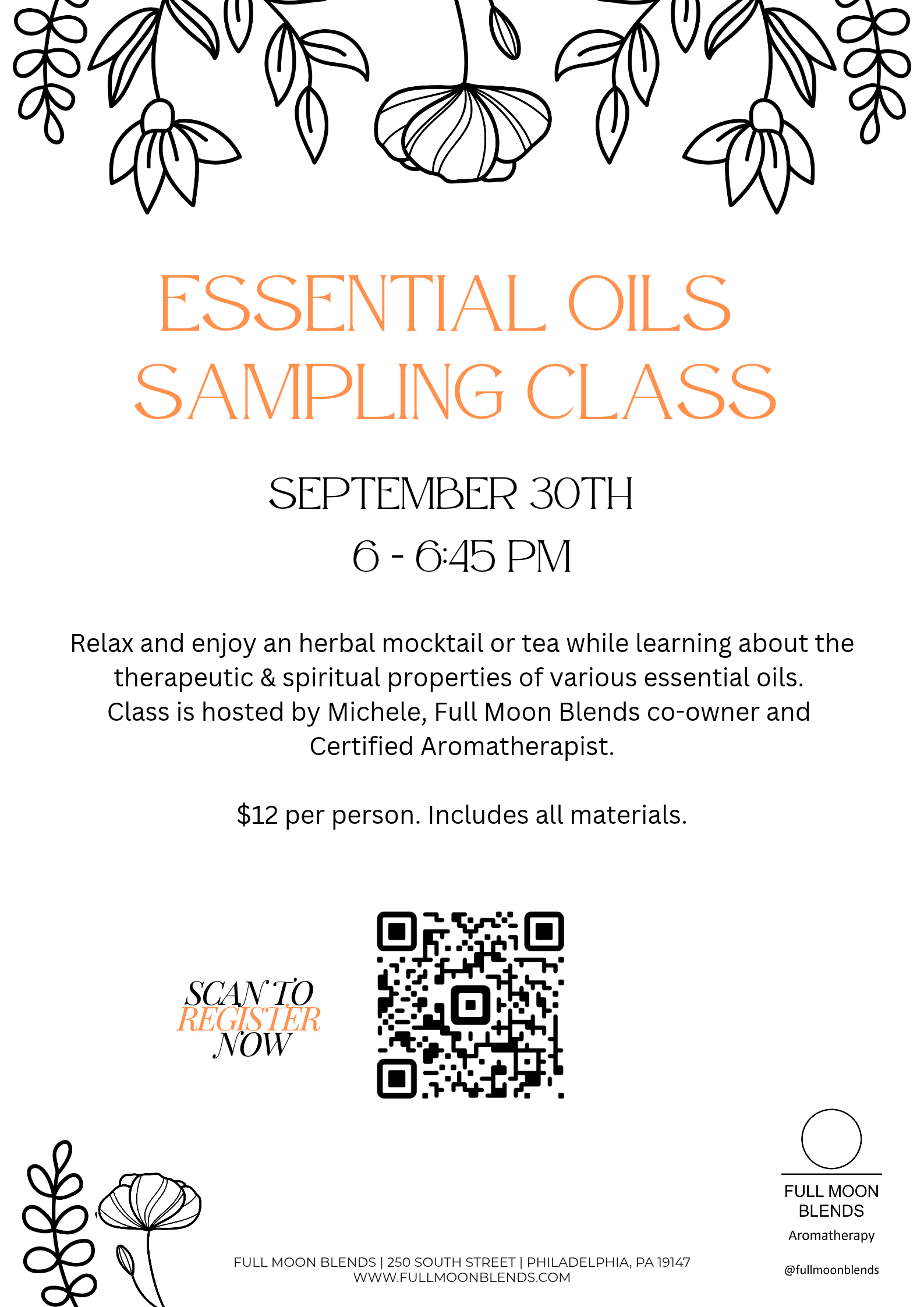 Essential Oil Sampling Class