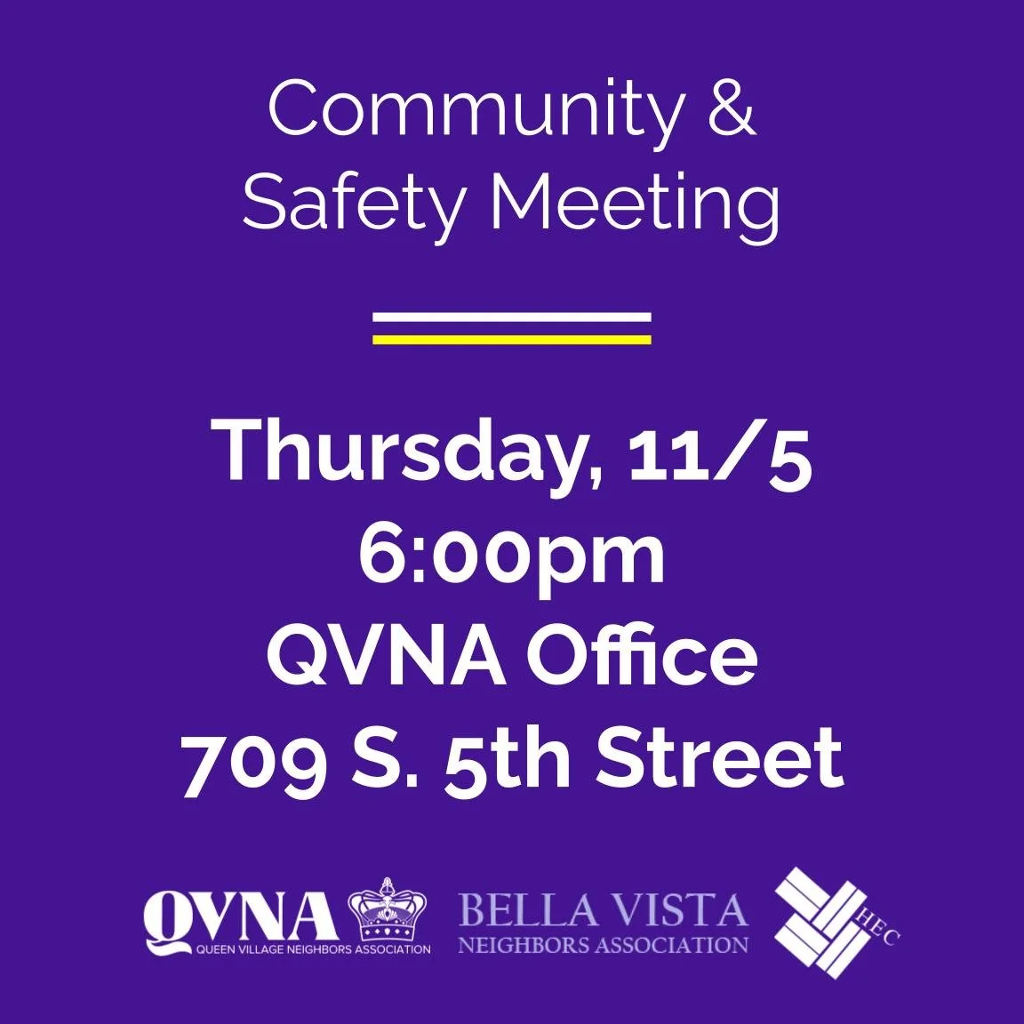 Community & Safety Meeting