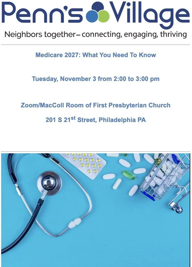 Penn Village’s What You Need to Know About Medicare in 2027.