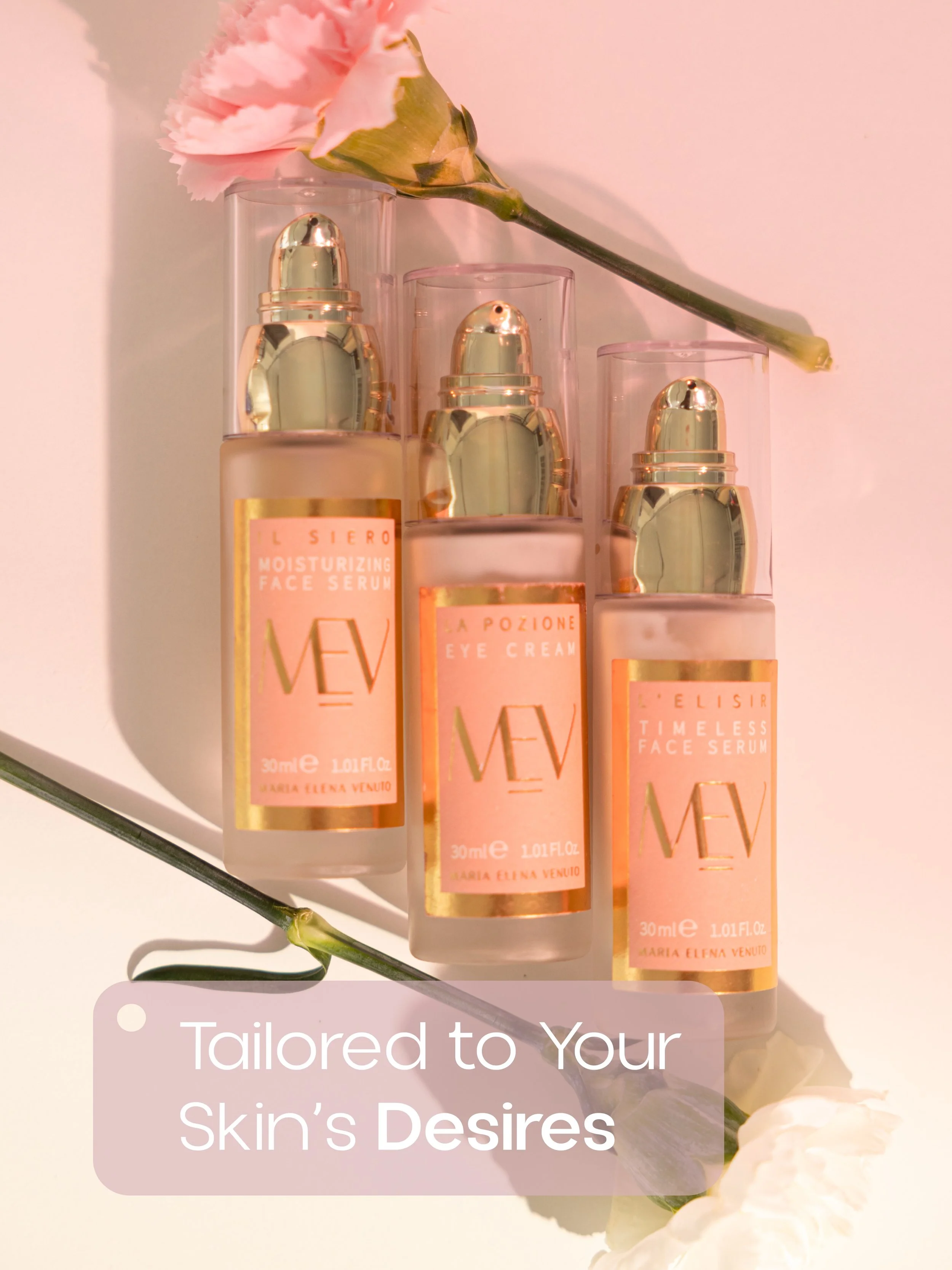 Every skin tells a different story.
Three refined solutions, designed to meet its every need, with precision and elegance.
&nbsp;
#SkinSolutions #LuxuryRoutine #TargetedCare #MEVSkincare #SkinLuxury