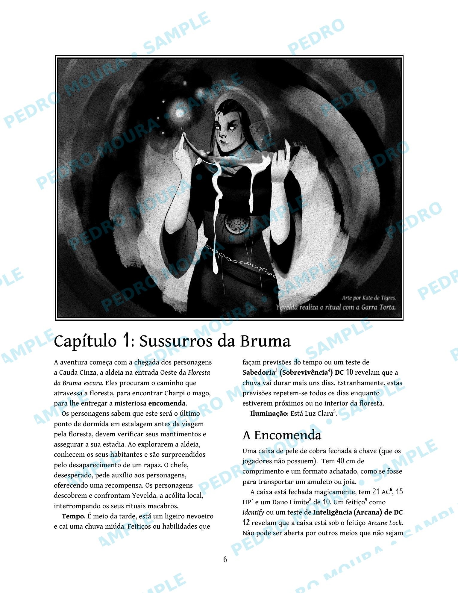 Interior 2: The first chapter, “Whispers from the Mists”