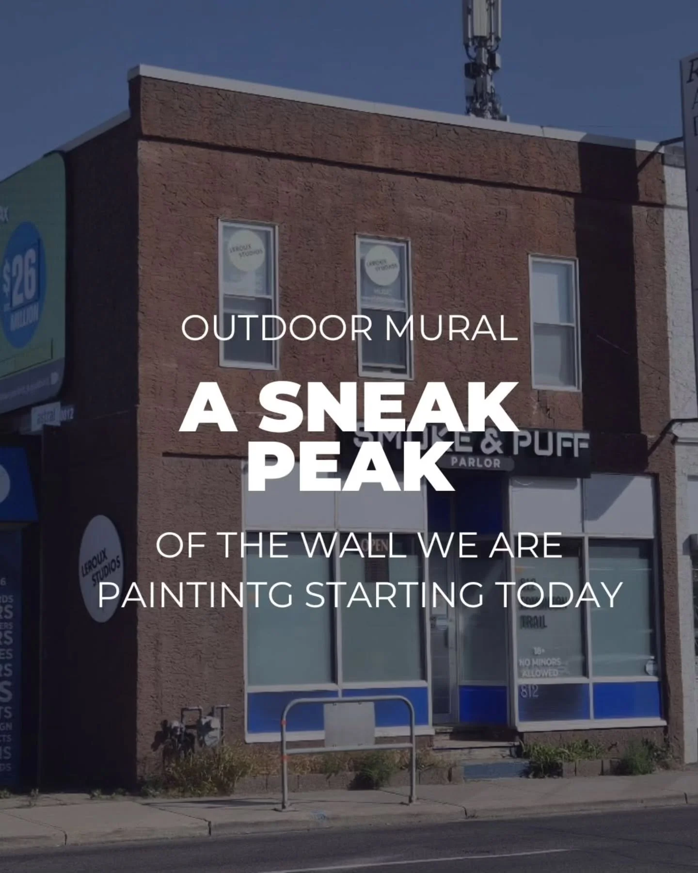 A sneak peek of the walls we are painting starting today 👀 We are adding some colour to Edmonton Trail's streetscape. Follow along as we bring this vision to life, the full reveal is coming soon! 🎨✨ double tapif you are excited for the final reveal