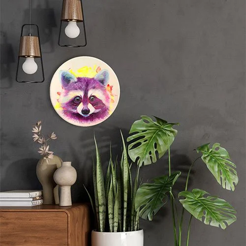 02-Norman-the-Raccoon-Acrylic-on-tondo-Maya-Corona-2025.jpg