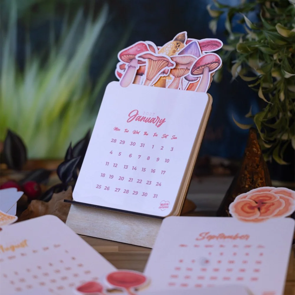 Maya-Corona-Handmade Mushroom Desk Calendar 2027-02.jpg