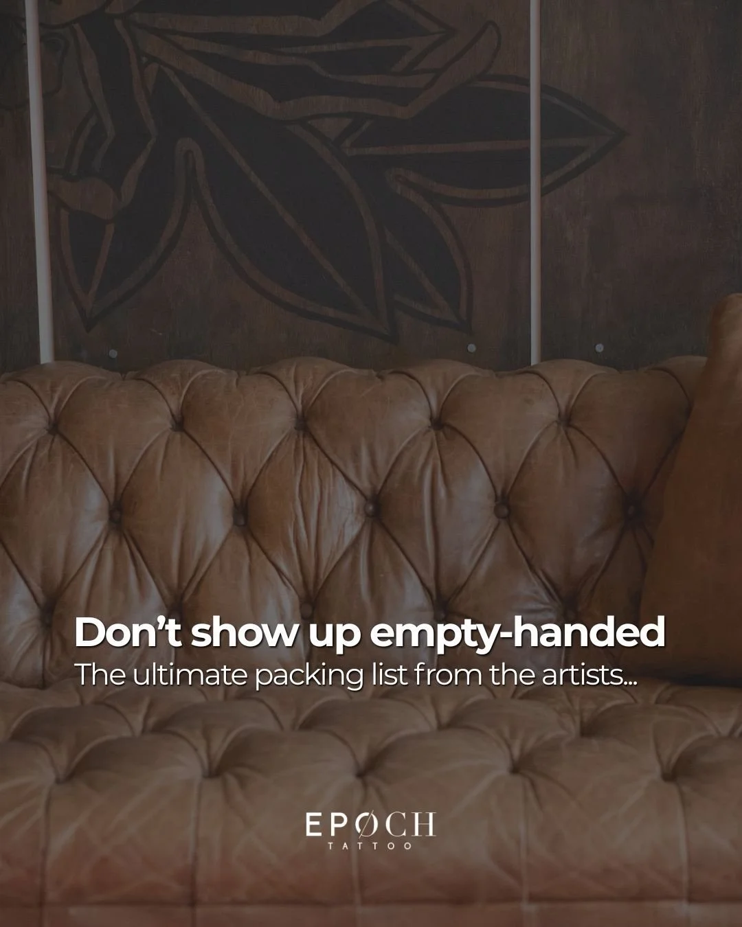 &ldquo;What should I bring with me?&rdquo; is one of the biggest questions we get asked. 

We want you to feel right at home when you&rsquo;re at Ep&oslash;ch. To help you be prepared, we asked the artists for their absolute must-haves (and a few thi