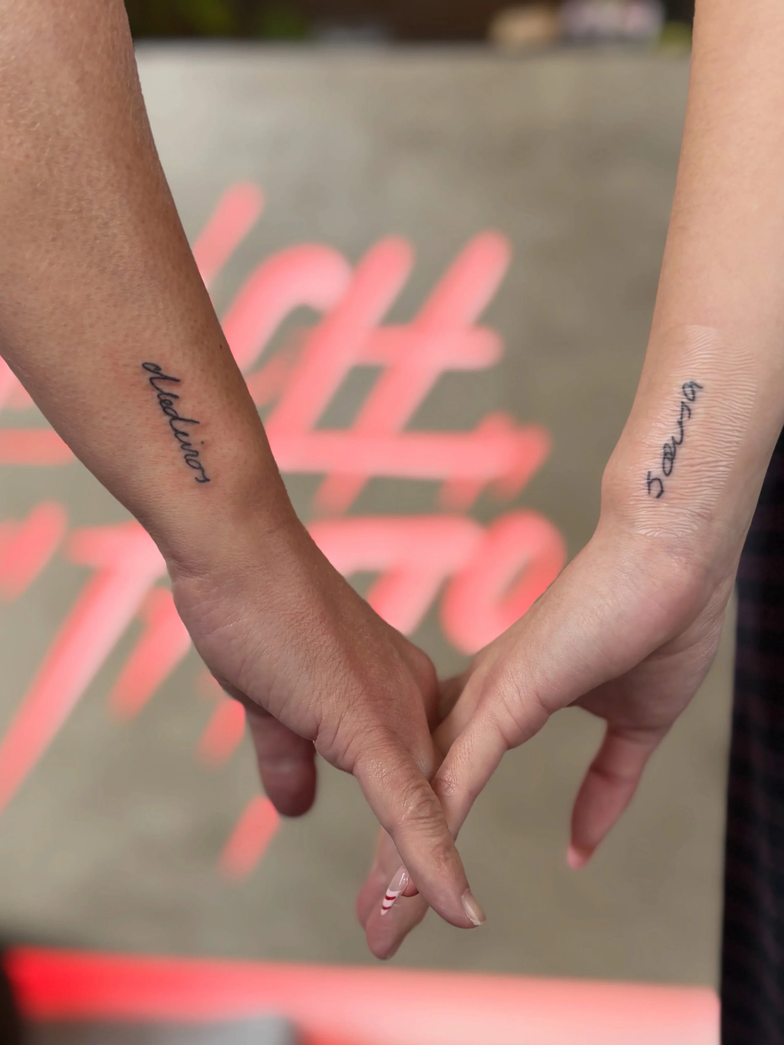 Mother &amp; Daughter tattoos 😍
Done by @coyotehawke
