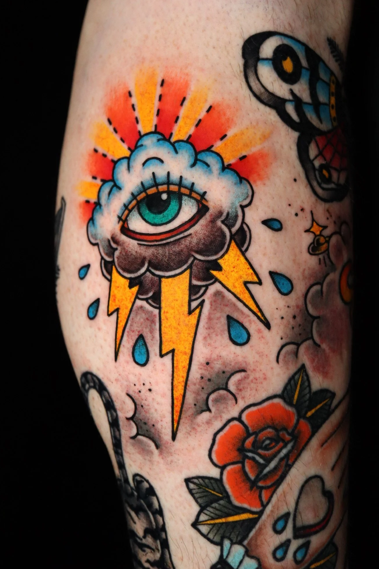 full colour traditional tattoo