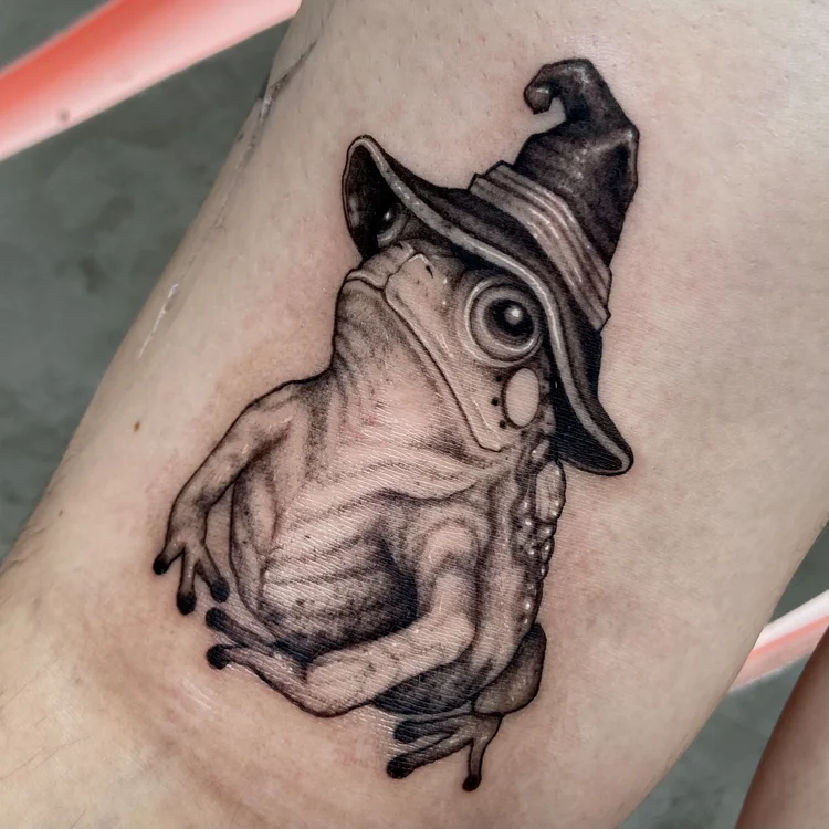 Frog in a hat