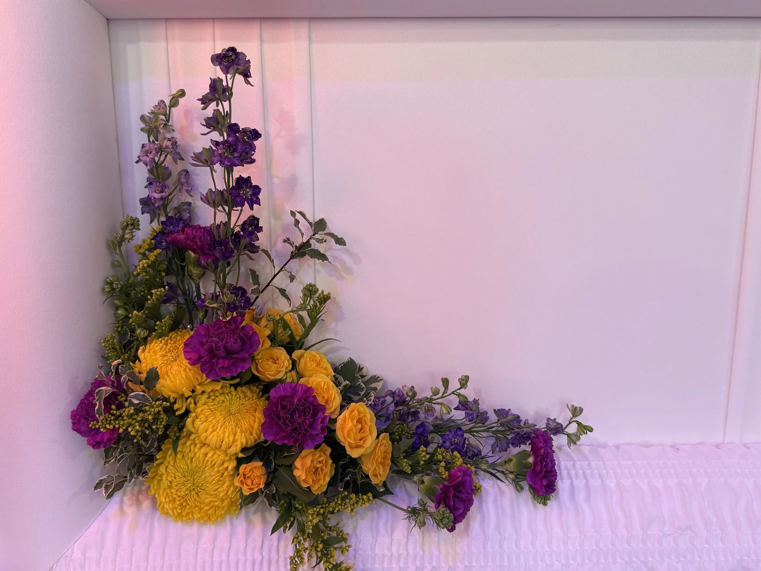 CS67 Cap Panel Piece for Inside Casket Lid (Standard: $50, Premium: $75, Luxury: $100) *Premium Shown*