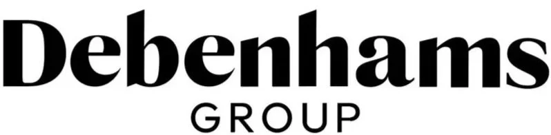 Debenhams Group logo in black and white.