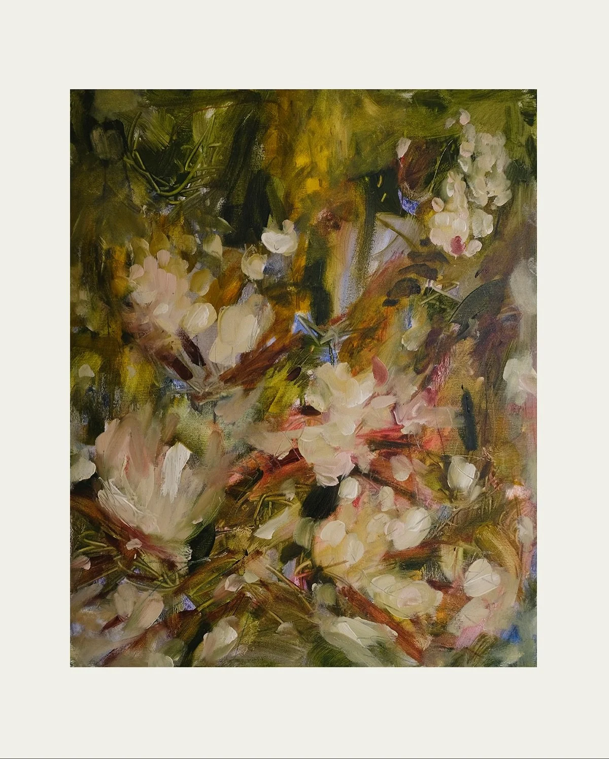 There&rsquo;s something gentle about this piece&hellip;
that moment in nature when everything softens.
The light, the colours, even your own breath. 

I painted this after one of my morning walks&hellip;
the kind where the forest feels almost muted,
