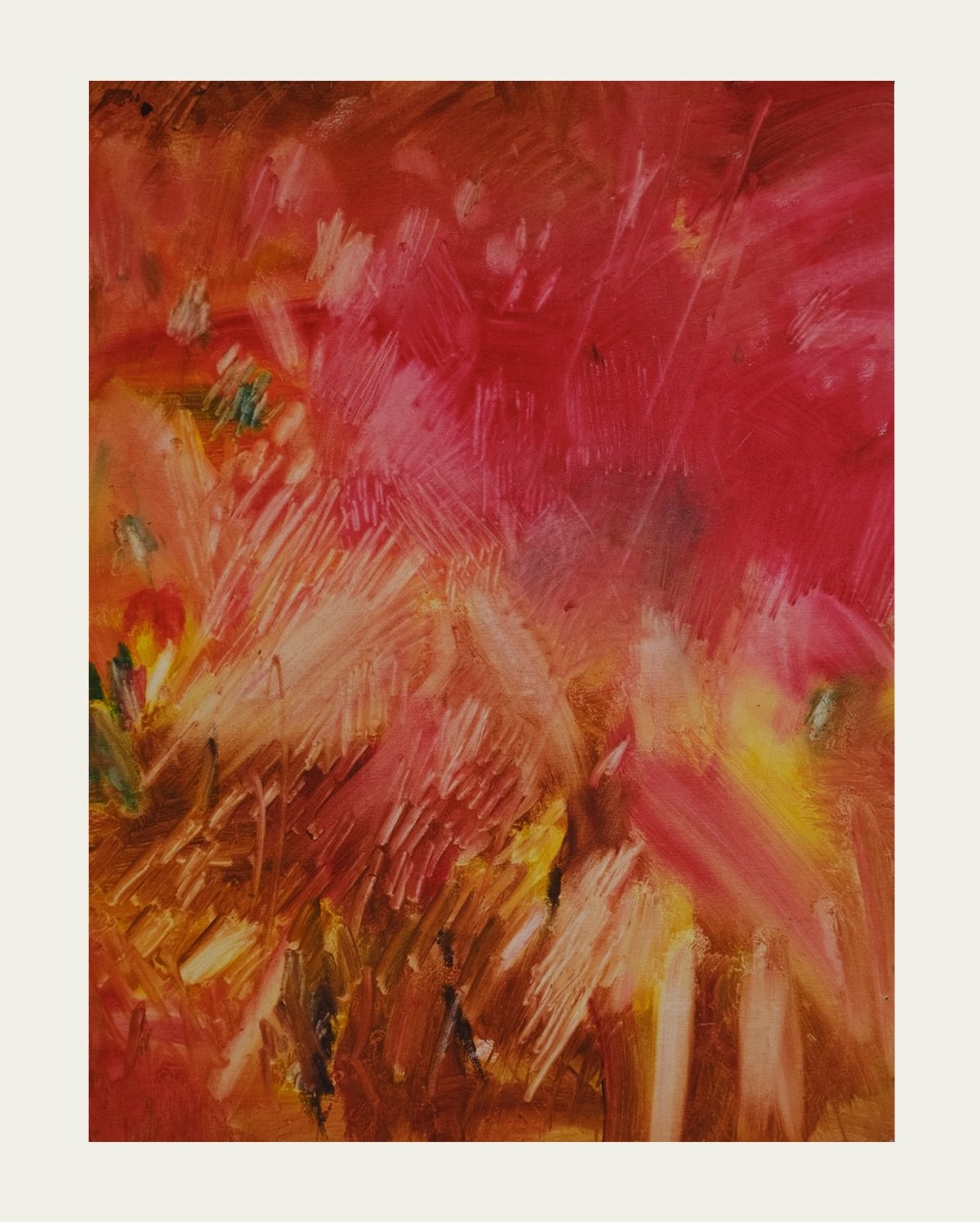 A painting about inner fire, passion, and the energy that keeps us moving forward even when life feels heavy.