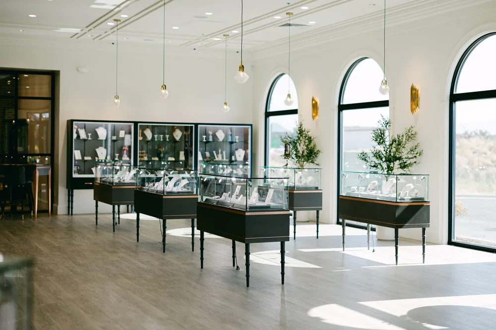 Copper Canary Fine Jewelry showroom interior in Meridian, ID, near Boise