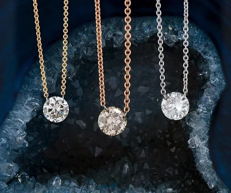Diamond and antique necklaces at Copper Canary