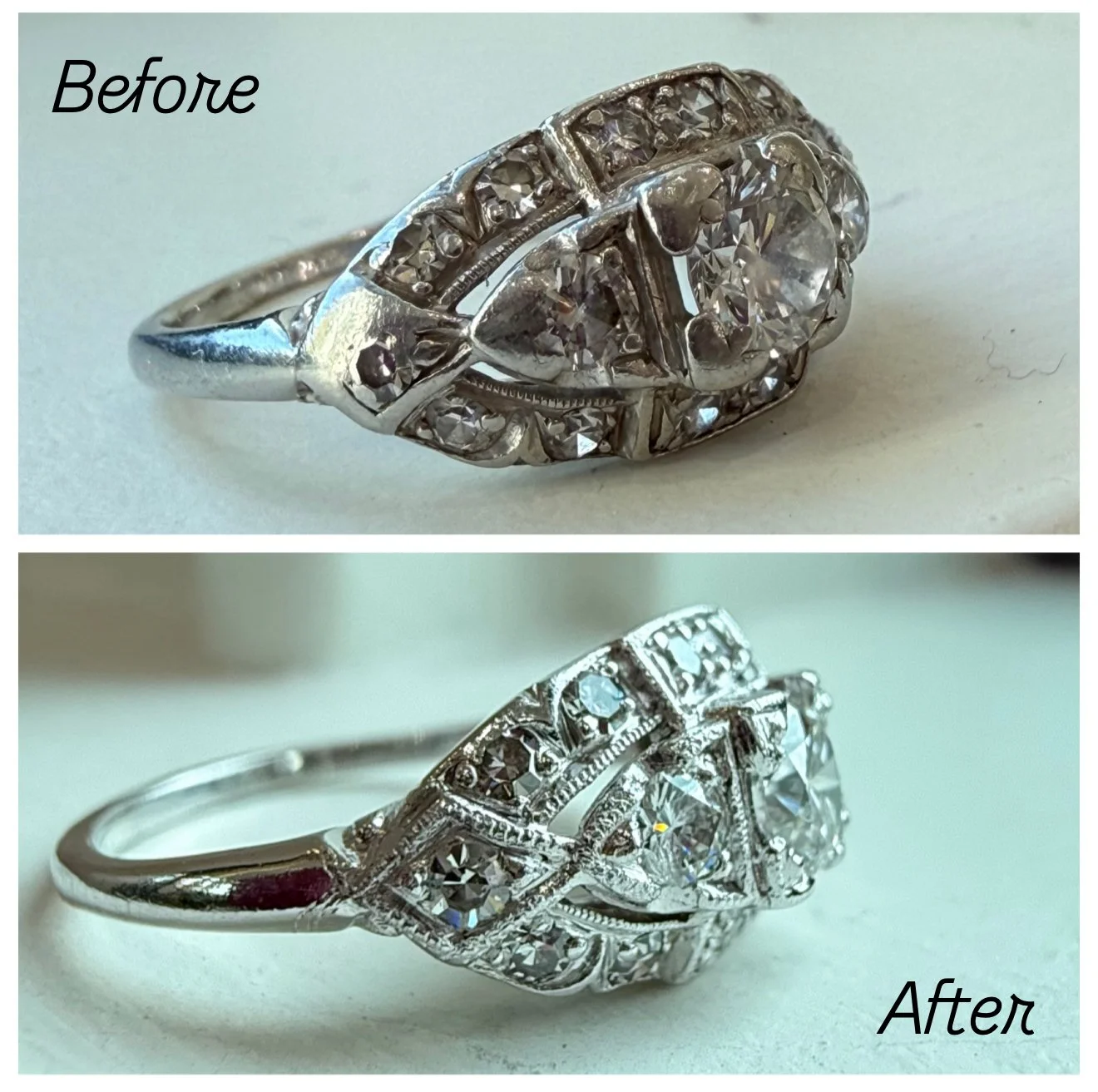 Resotration of antique jewelry at Copper Canary