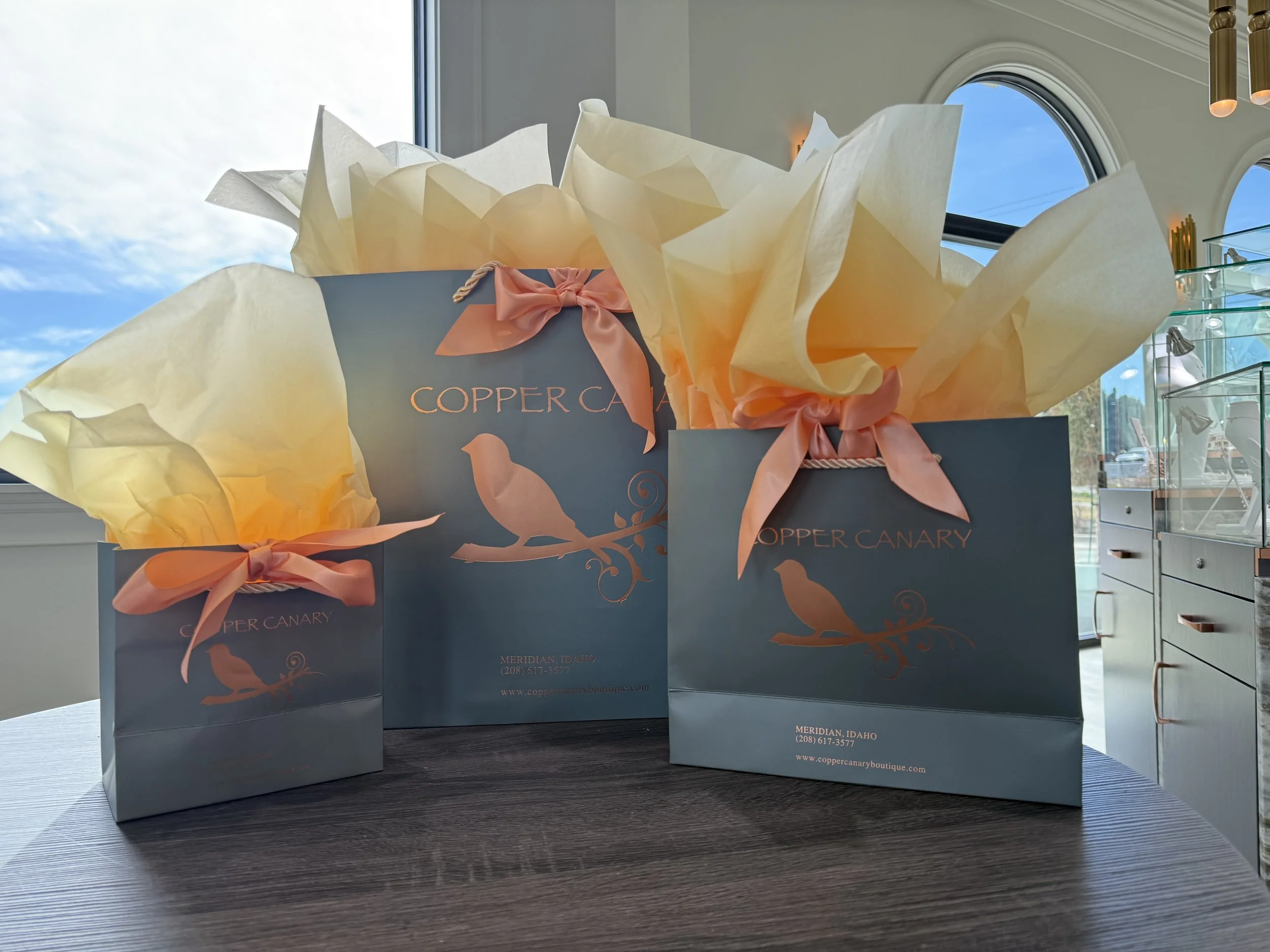 Copper Canary Fine Jewelry gift bags
