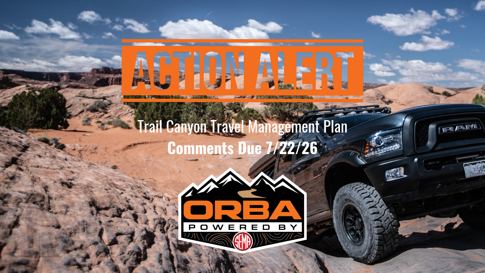 ORBA Action Alert: Trail Canyon Travel Management Plan