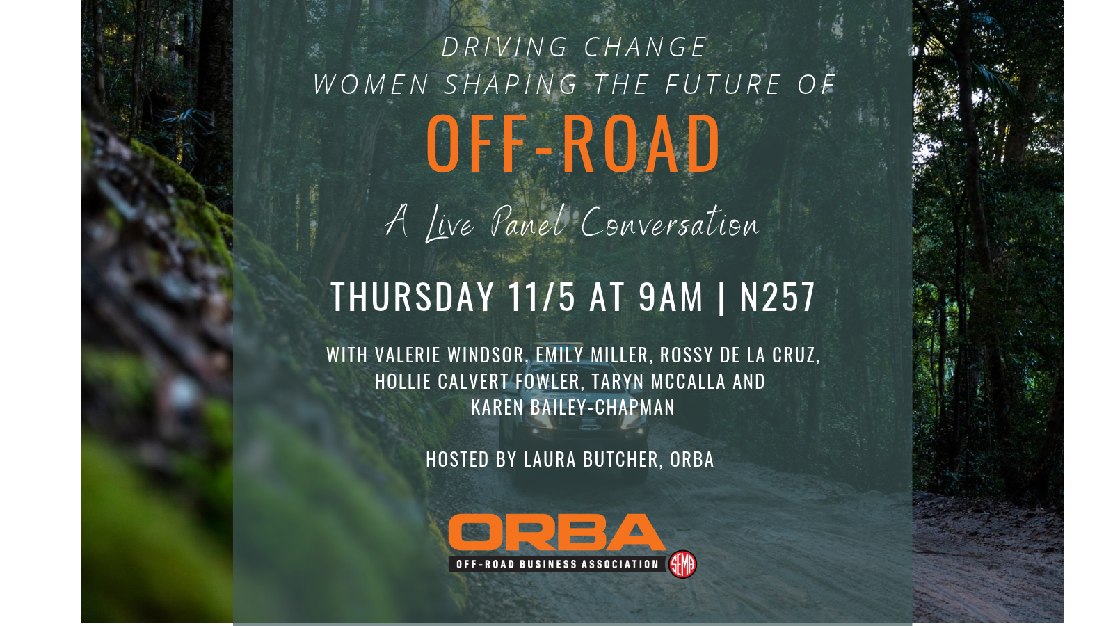 ORBA to Host Panel at SEMA Show: Driving Change | Women Shaping the Future of Off-Road