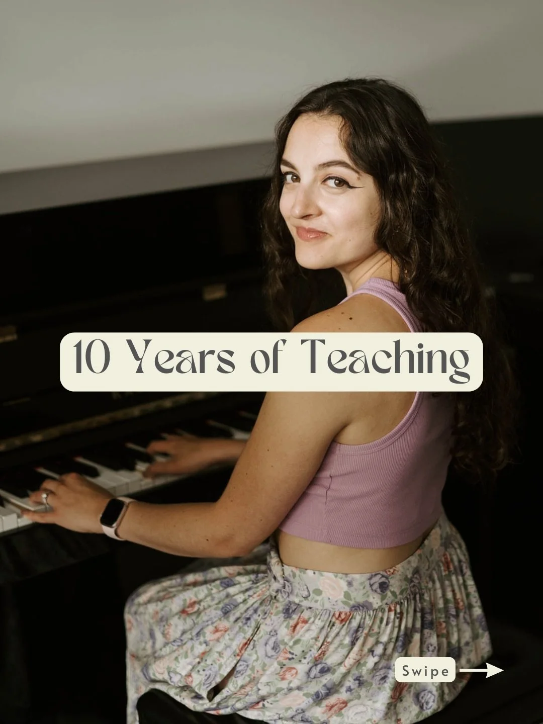 10 years! 

It&rsquo;s hard to believe that a decision I almost didn&rsquo;t make turned into a career I genuinely love.

This little milestone has me feeling incredibly grateful for every student who&rsquo;s trusted me to be part of their musical jo