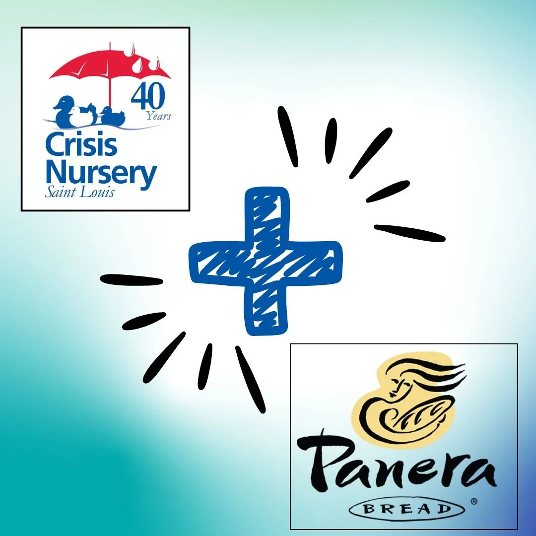 🍎 Dine for a Cause TOMORROW! 🍎

Join us at Panera in Maryland Heights between 4&ndash;8 PM, and 25% of sales will be donated back to the Crisis Nursery ❤️

Ordering online or in the app?
➡️ Use code FUND4U at checkout.
Dining In?
➡️ Just mention th