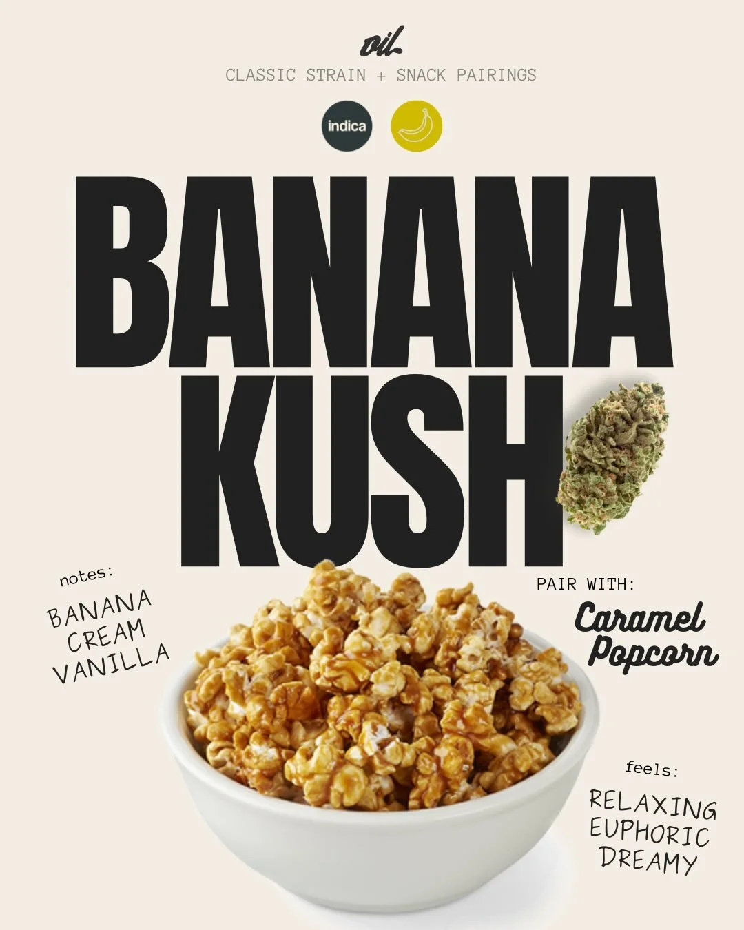 Got the MUNCHIES?! These snack+ classic strain pairings will perfectly complement to your high. 
Which one are you gonna try out?!