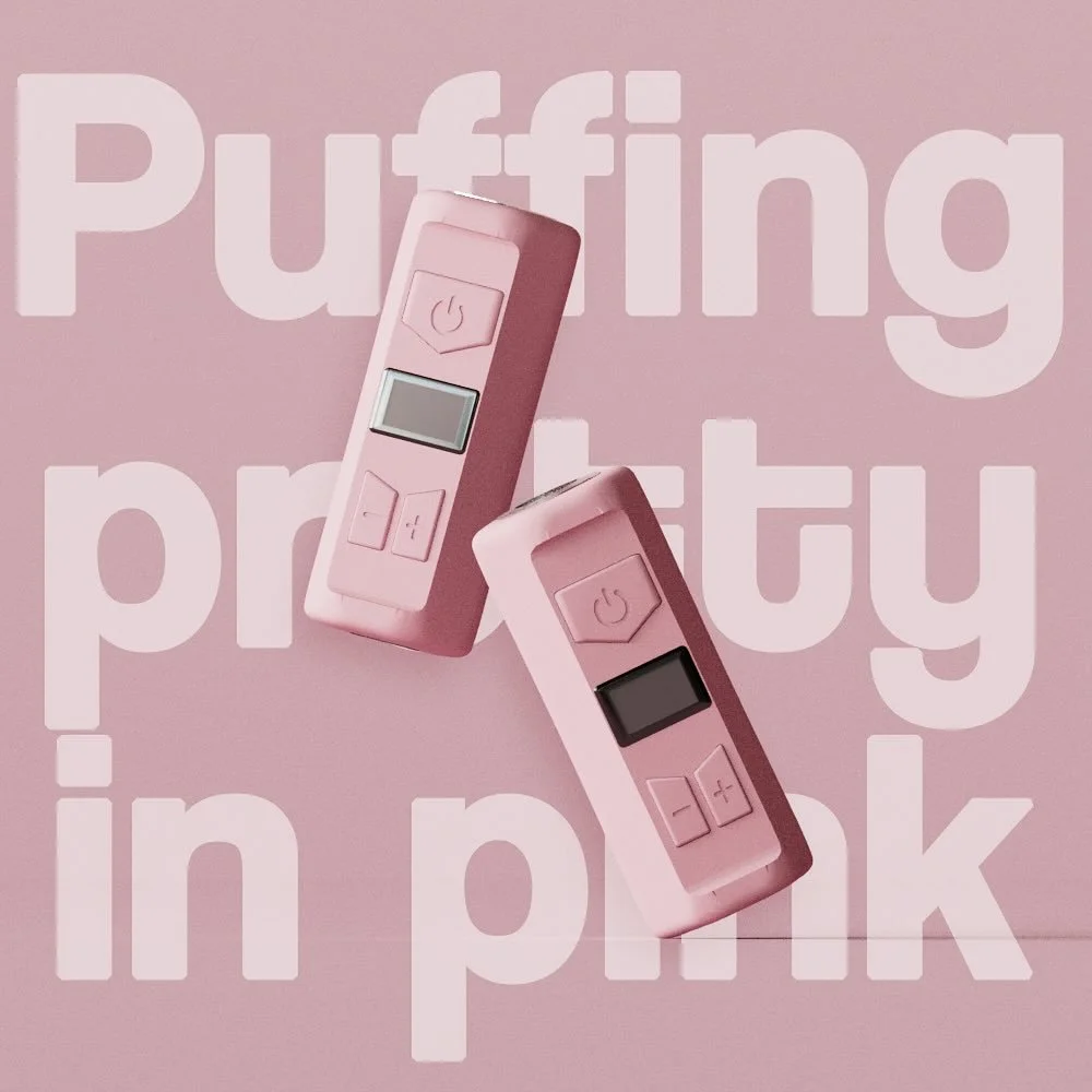 Puffing pretty in PINK. The newest addition to our best-selling Mini Batteries, this bubblegum pink is sure to add some style to your next sesh. 
Featuring:
Digital Screen
510 Threading
Ultra-Compact Design (only 2in tall!)
Preheating Function
Univer