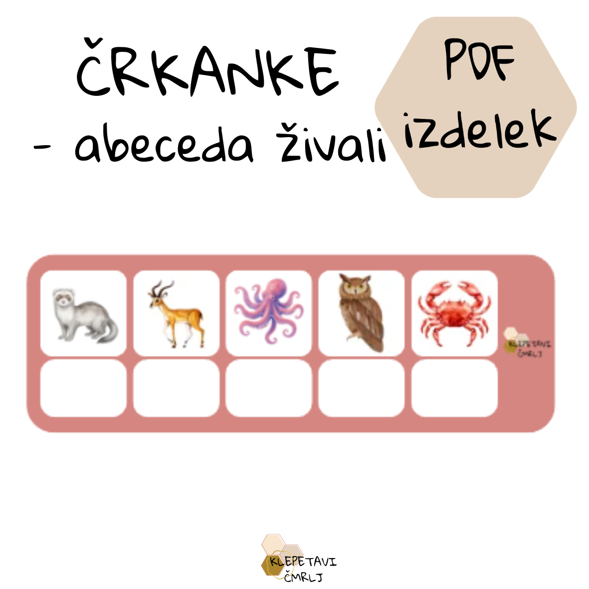ČRKANKE - abeceda živali