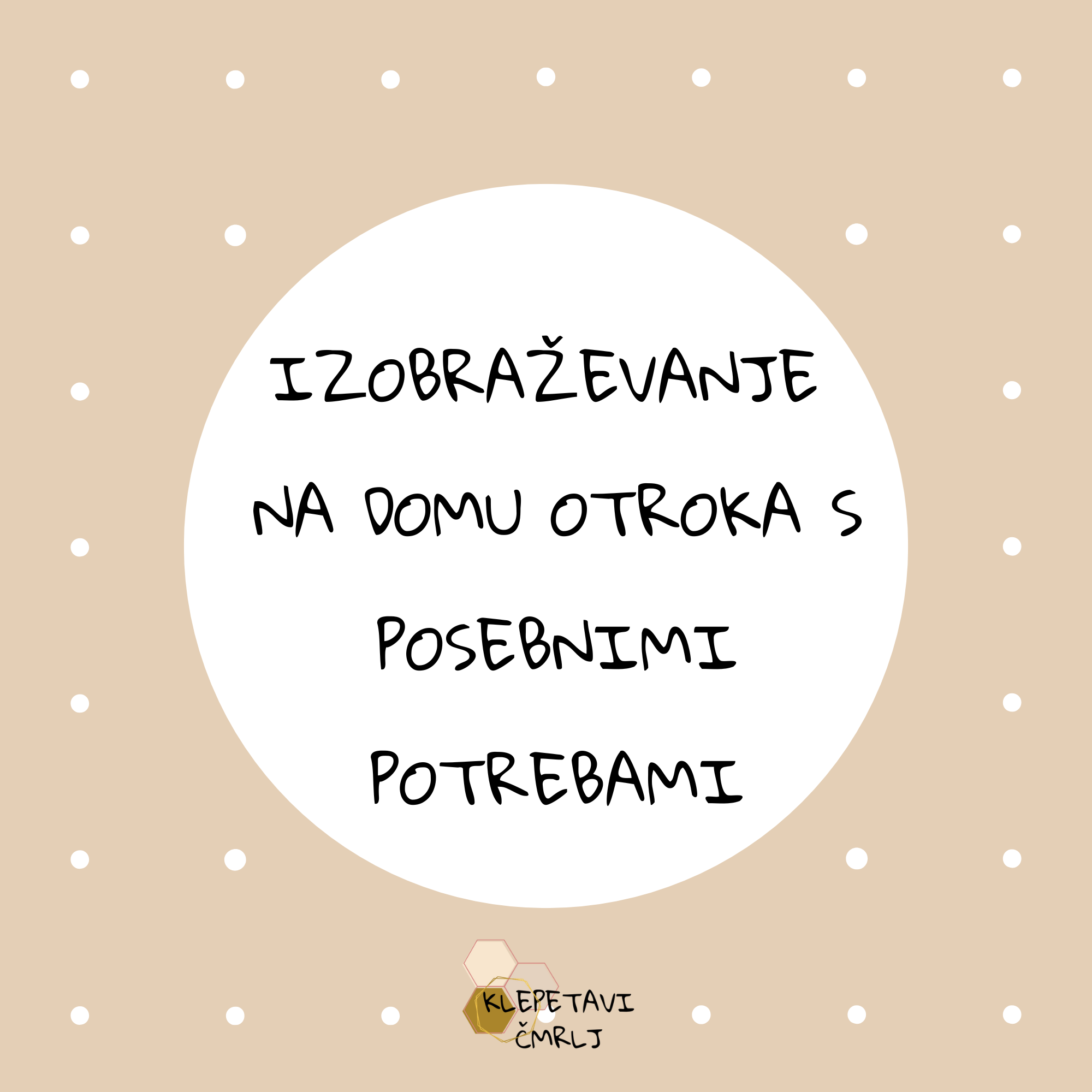 IZOBRAŽEVANJE NA DOMU OTROKA  S POSEBNIMI POTREBAMI