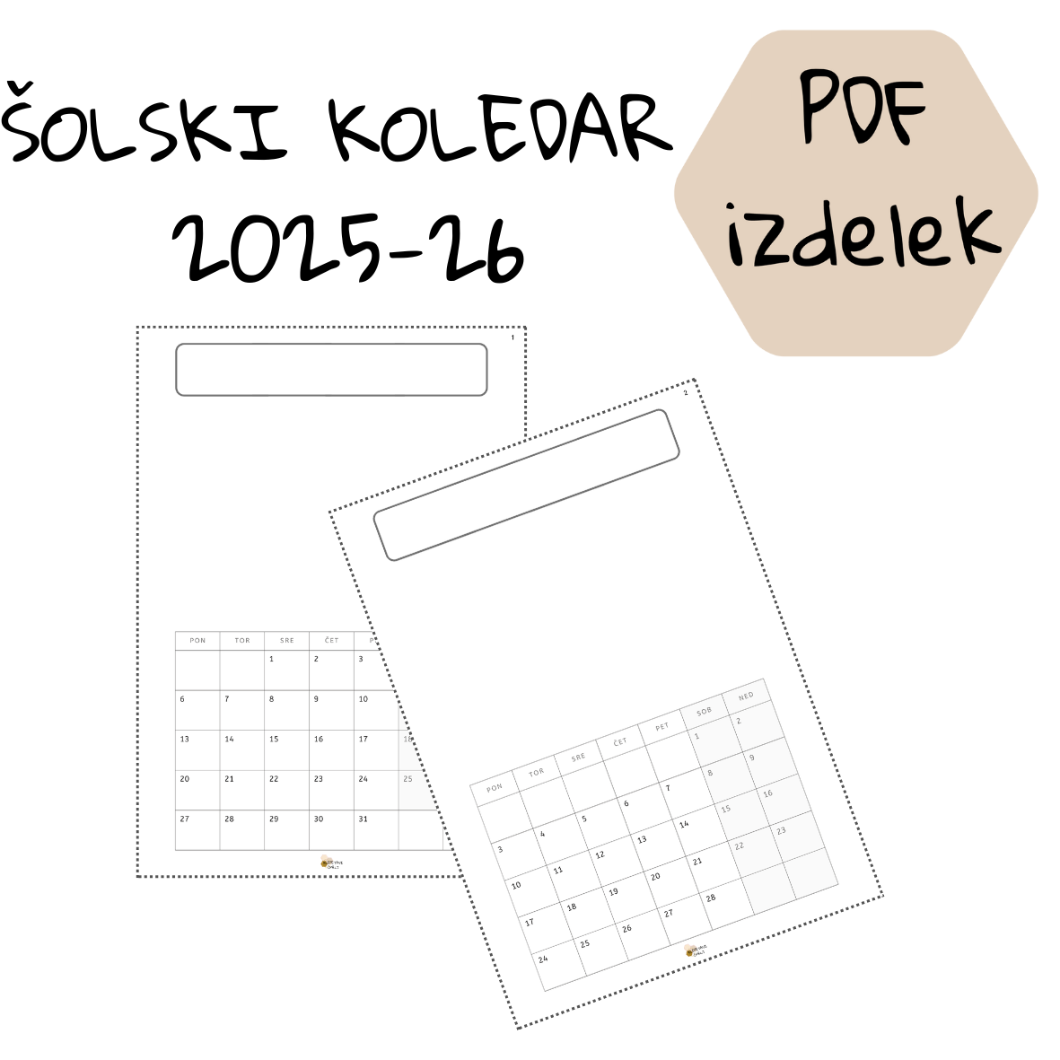 ŠOLSKI KOLEDAR 2025-26