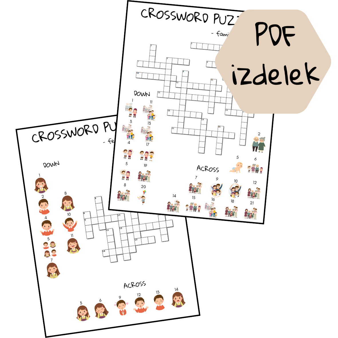 CROSSWORD PUZZLE - family and feelings