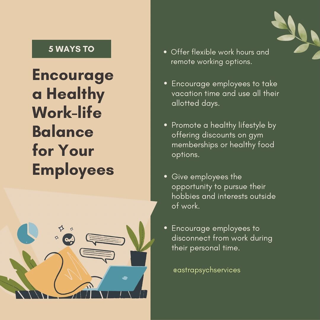 ⚖️ February is Psychology Month and let&rsquo;s start the first post with bringing awareness to the importance of work-life balance! 

☎️ Often we are approached by companies and employers invested in improving quality of life and engagement of their