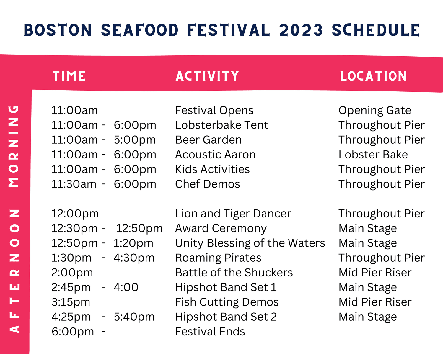 Boston Seafood Festival