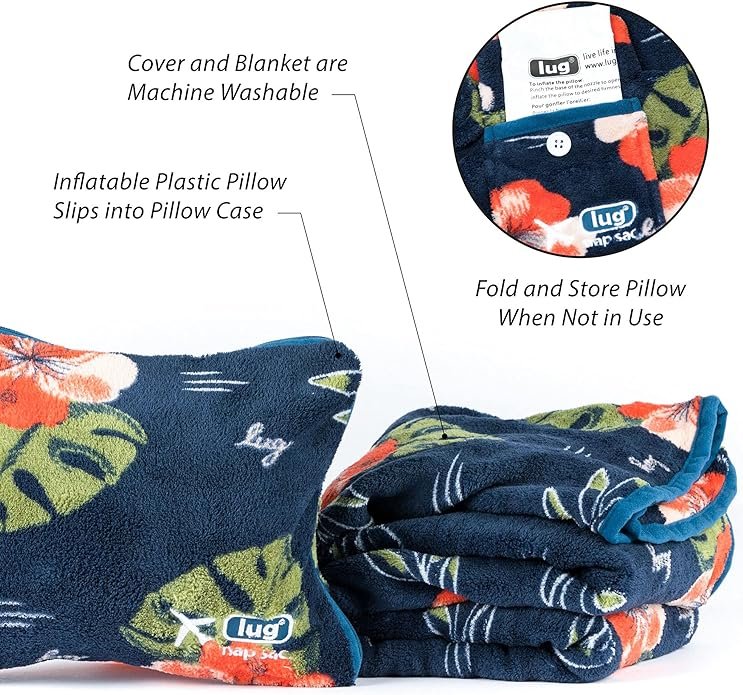 Lug Nap Sac Blanket and Pillow Set