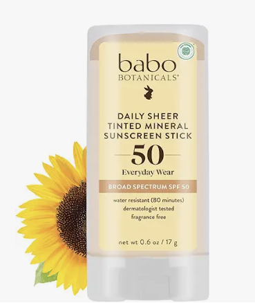 Babo Botanicals Daily Sheer Mineral Tinted Sunscreen Stick SPF50.png