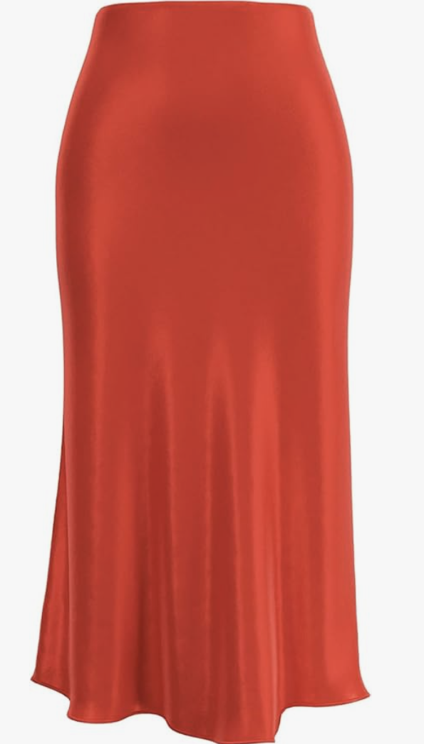 Satin High Waist Skirt.png