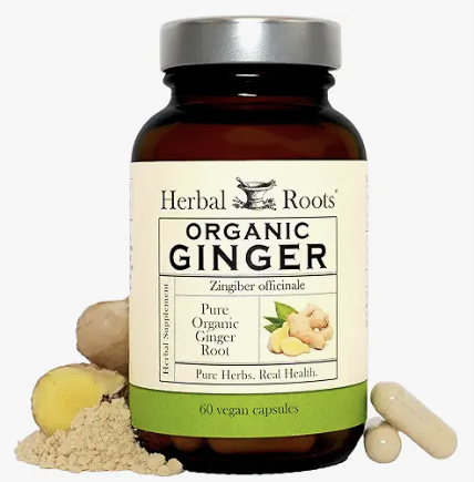 Herbal Roots Organic Ginger Root Capsules
