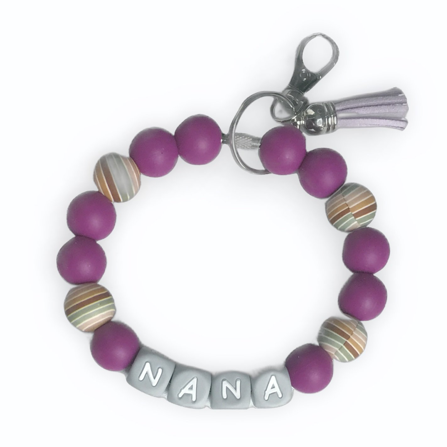 Nana & Striped Boho Wristlet