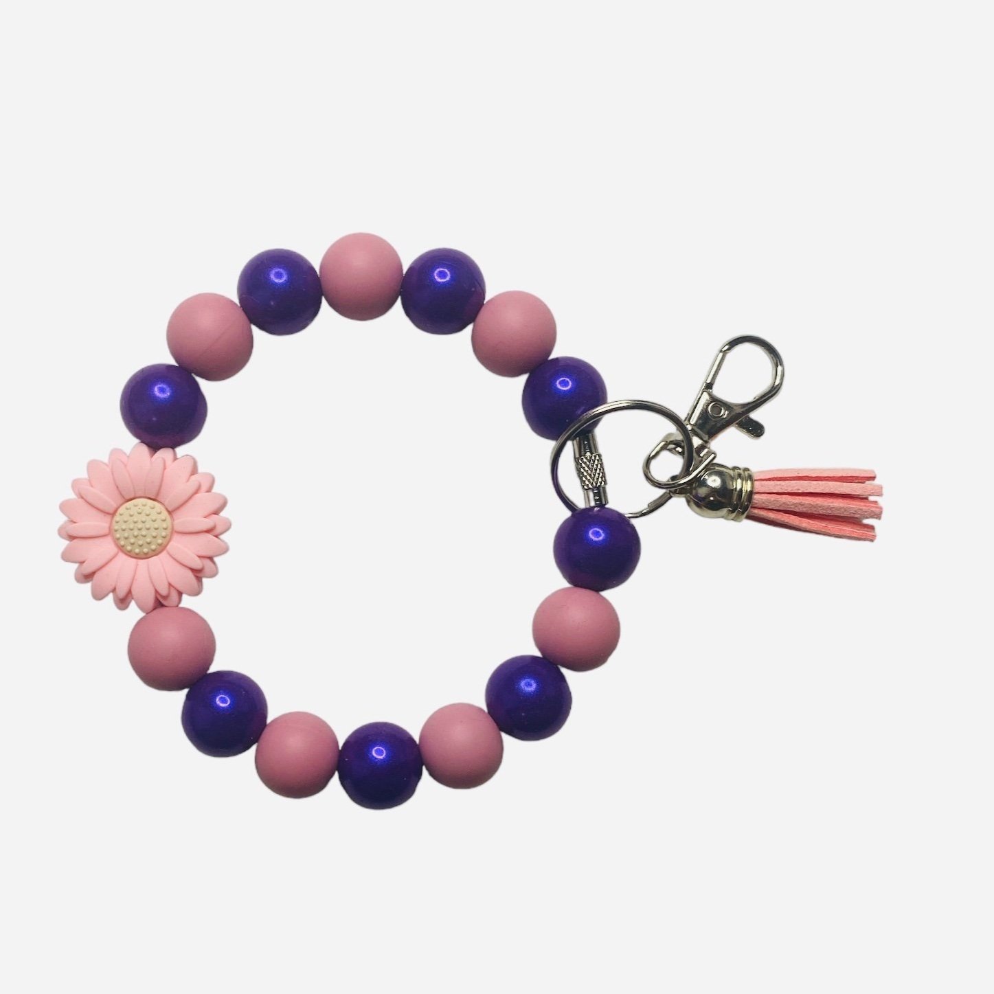 Light Pink Daisy Wristlet