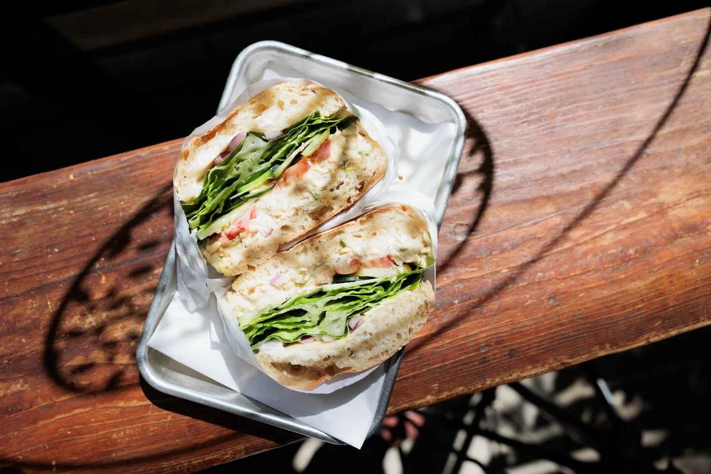 My favorite chickpea sandwich forever 🌱

Did a menu session for Glowing Plantbased Eatery in Echo Park. Stop by if you haven&rsquo;t! Delish!